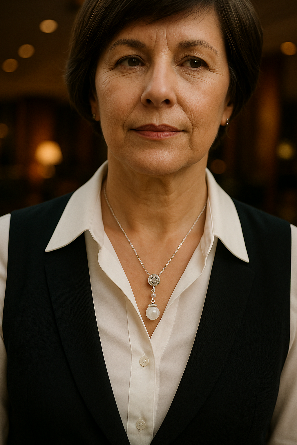 Elegant Pearl Drop Sterling Silver Necklace