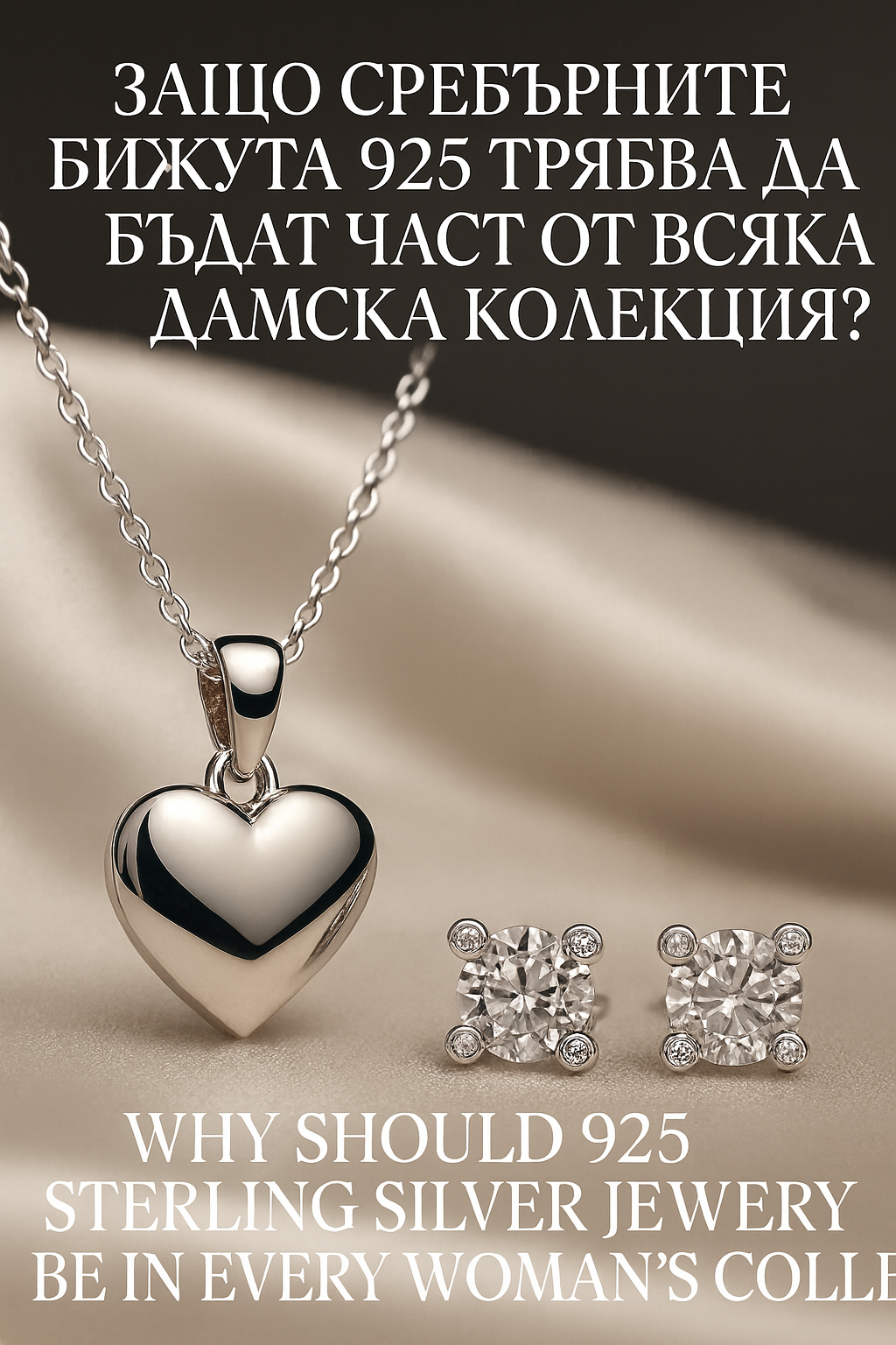 Защо сребърните бижута 925 трябва да бъдат част от всяка дамска колекция?    Why Should 925 Sterling Silver Jewelry Be in Every Woman’s Collection?